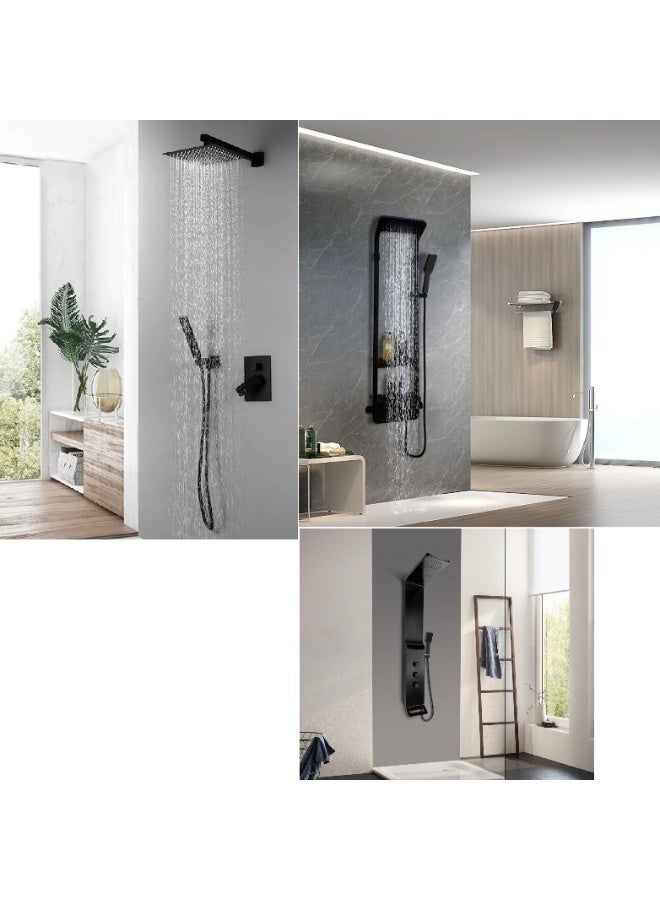 HOMESTAR Shower Hose Bidet Hose, 150 cm Stainless Steel Shower Head Hose, Bidet Hose, 360°Anti-twist Shower Pipe, Black - Image 5